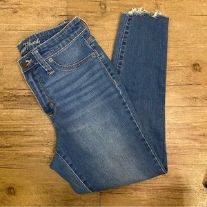 Skinny Distressed Ankle Jeans